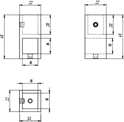 Соединительный элемент STWORKI Берген MV-SB-BL черный матовый