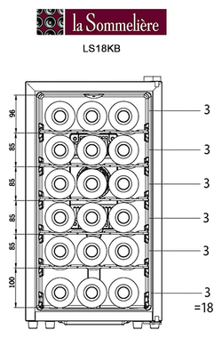 Винный шкаф La Sommeliere LS18KB