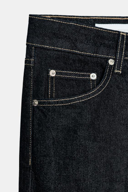 ZARA ДЖИНСЫ TRF WIDE-LEG С НИЗКОЙ ПОСАДКОЙ, МОРСКОЙ ТЕМНО-СИНИЙ