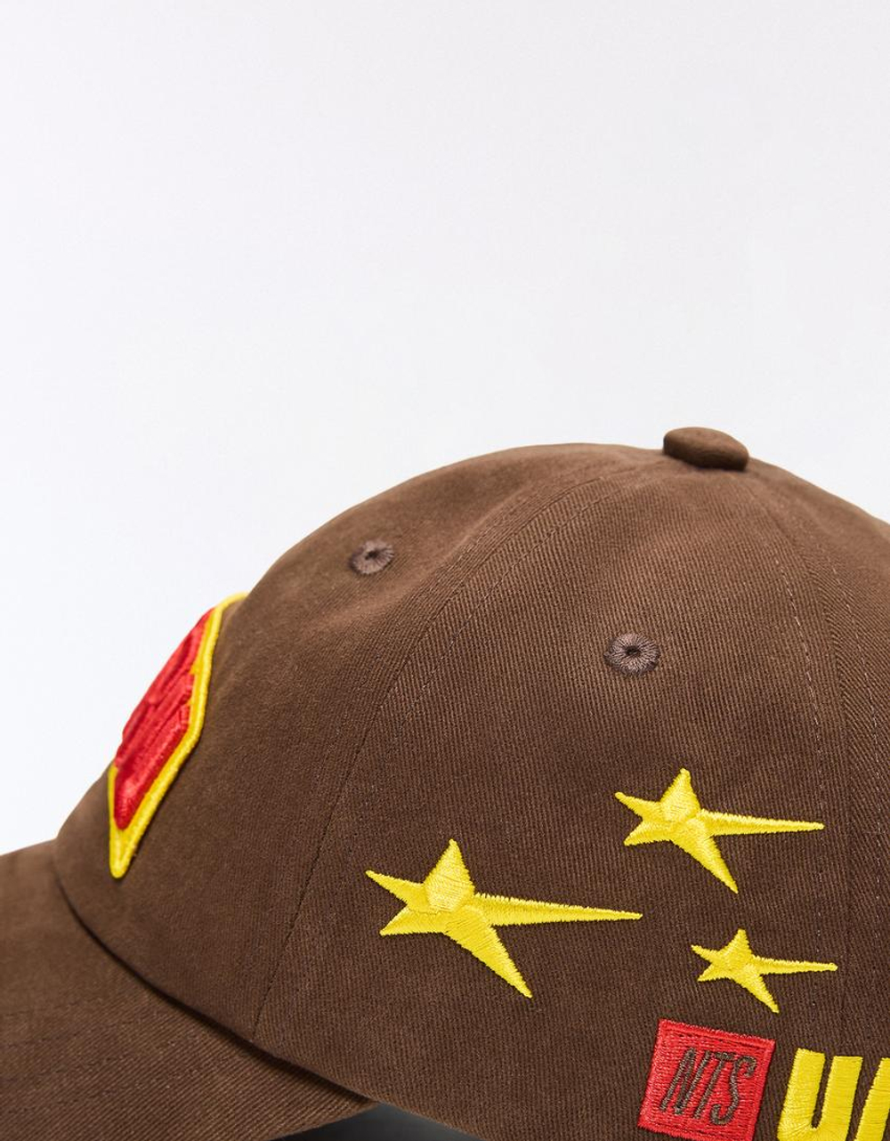 NTS X BERSHKA ft. UMRU Кепка с принтом, коричневый
