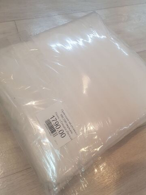 Простыня на резинке 160/200 перкаль Лунная Соната (белый страйп)6793-1