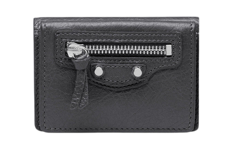 Balenciaga Sheepskin Wallet Women"s Gray