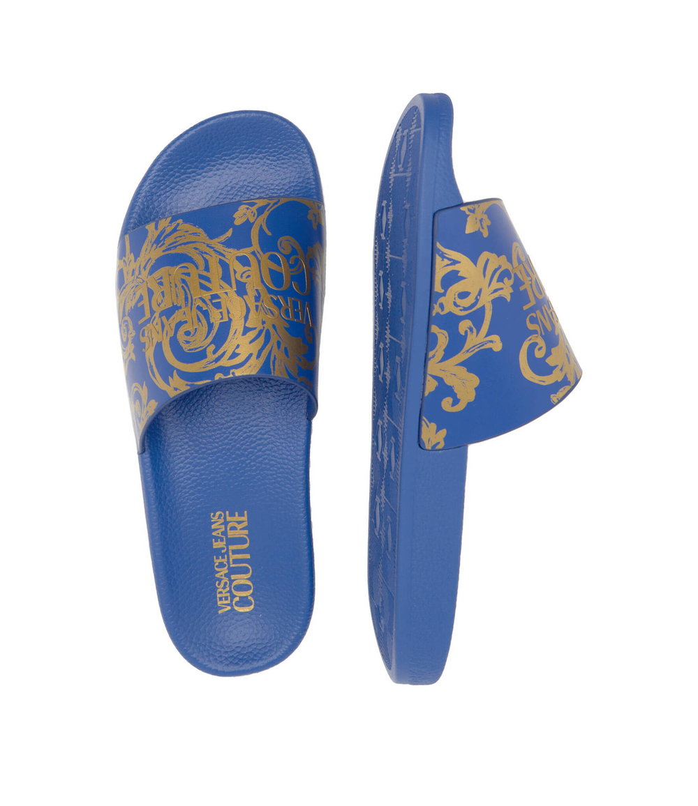 шлепанцы Versace Jeans Couture - голубой(74YA3SQ4ZS365)