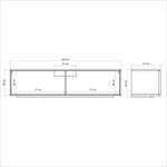 Тумба под телевизор Михаэлла навесная