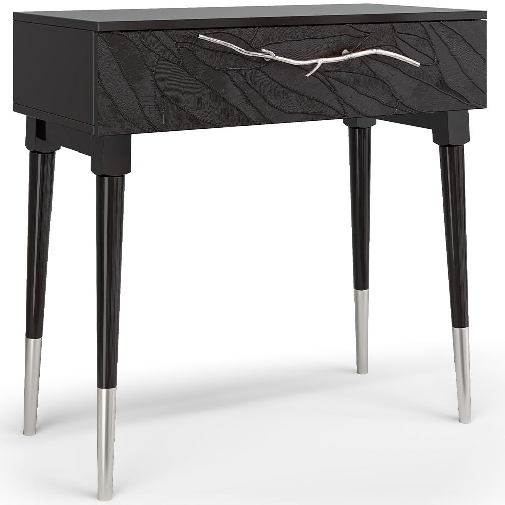 Консоль Арт Колор leaves Стайл Сильвер Терпкий коричневый