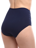 Трусы-макси с кружевом на поясе (Размер: 6X) (Цвет: серый)