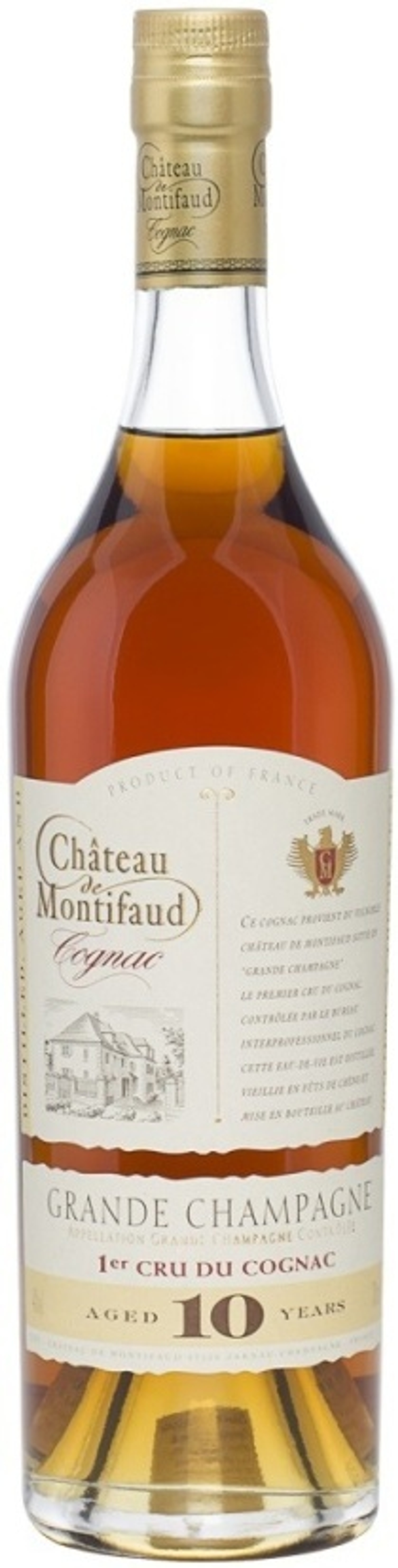 Коньяк Chateau de Montifaud 10 Years Old, Grande Champagne, 0.7 л