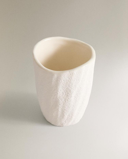 ZARA HOME КЕРАМИЧЕСКАЯ ПОДСТАВКА ДЛЯ ЗУБНЫХ ЩЕТОК, ЭКРЮ