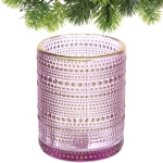 Подсвечник «Хрустальный блеск» 10*12,5 см, Лаванда