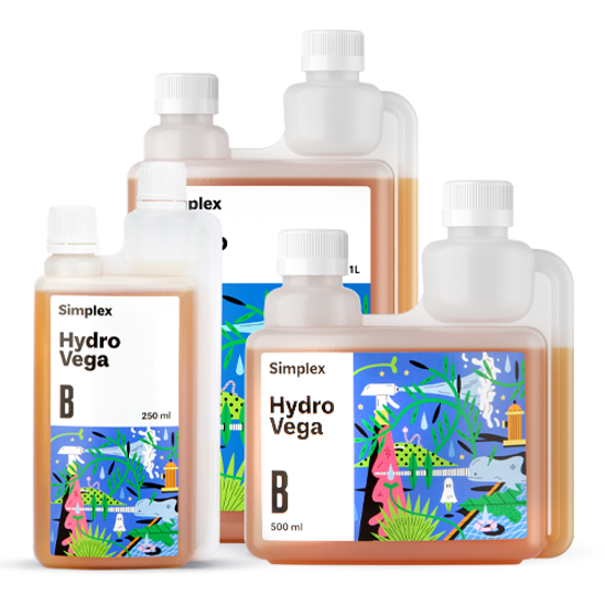 Удобрение органоминеральное для вегетации и гидропоники Simplex Hydro Vega A + B 1 л