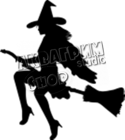 Трафарет для блеск тату "Ведьма