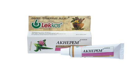 Крем-бальзам для лица "Акнерем" при угрях, рубцах с гидролатом лука и чеснока, 15 гр