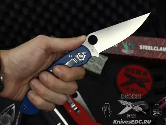 Складной нож Steelclaw Боец-3, синяя рукоять  G10 - сталь D2