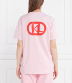 Футболка kl logo Karl Lagerfeld - розовый(235W1711)