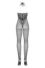 Ажурный сетчатый кэтсьюит с интимным доступом (Размер: XL-XXL) (Цвет: черный)