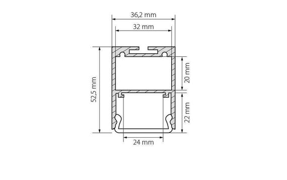 Профиль Arlight ARH-LINE-3750A-2000 ANOD 019615