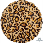Фольгированная фигура, круг 18"/46СМ Леопард Сафари