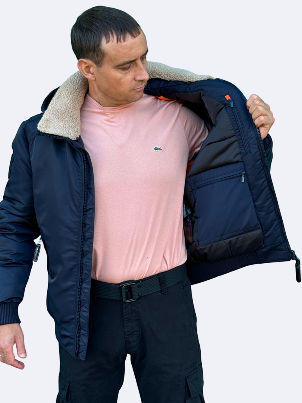 Куртка бомбер Corbona Зима синий