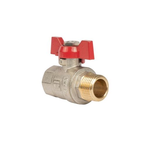 Кран шаровый НР-ВР 1/2" бабочка HLV