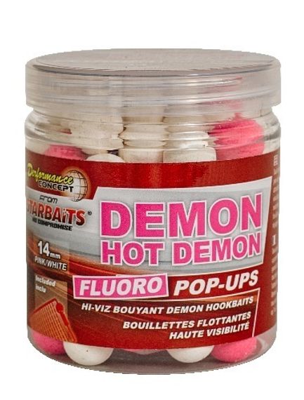 Бойлы плавающие Starbaits Performance Concept HOT DEMON Fluo Pop-ups 14мм 0,08кг