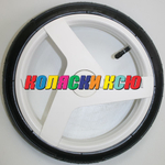 Колесо для детской коляски №003097 надув 12 дюймов (60-230) низкопрофильное ADAMEX (Адамекс) БЕЛЫЙ