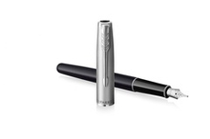 Перьевая ручка Parker Sonnet Entry Point Black Steel CT, перо: F, цвет чернил: black, в подарочной упаковке