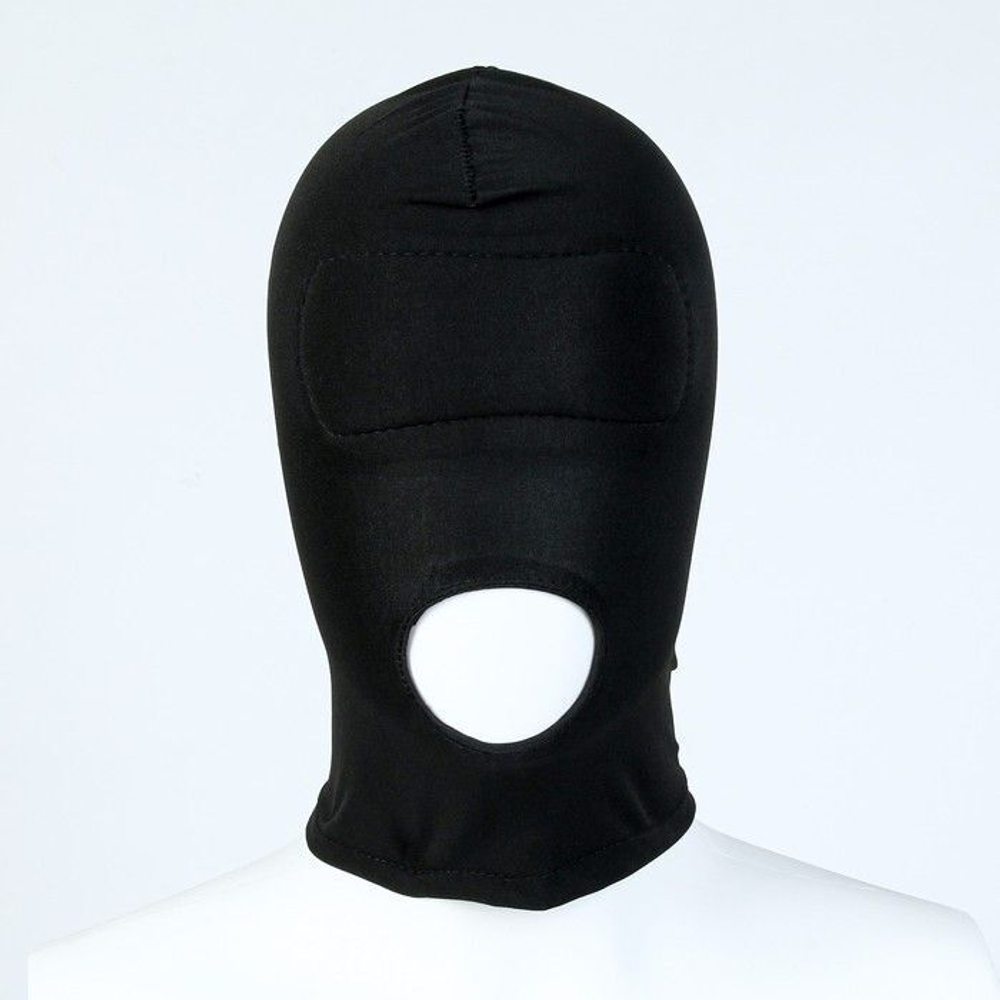 Маска-шлем с плотной вставкой и отверстием для рта (Цвет: черный)