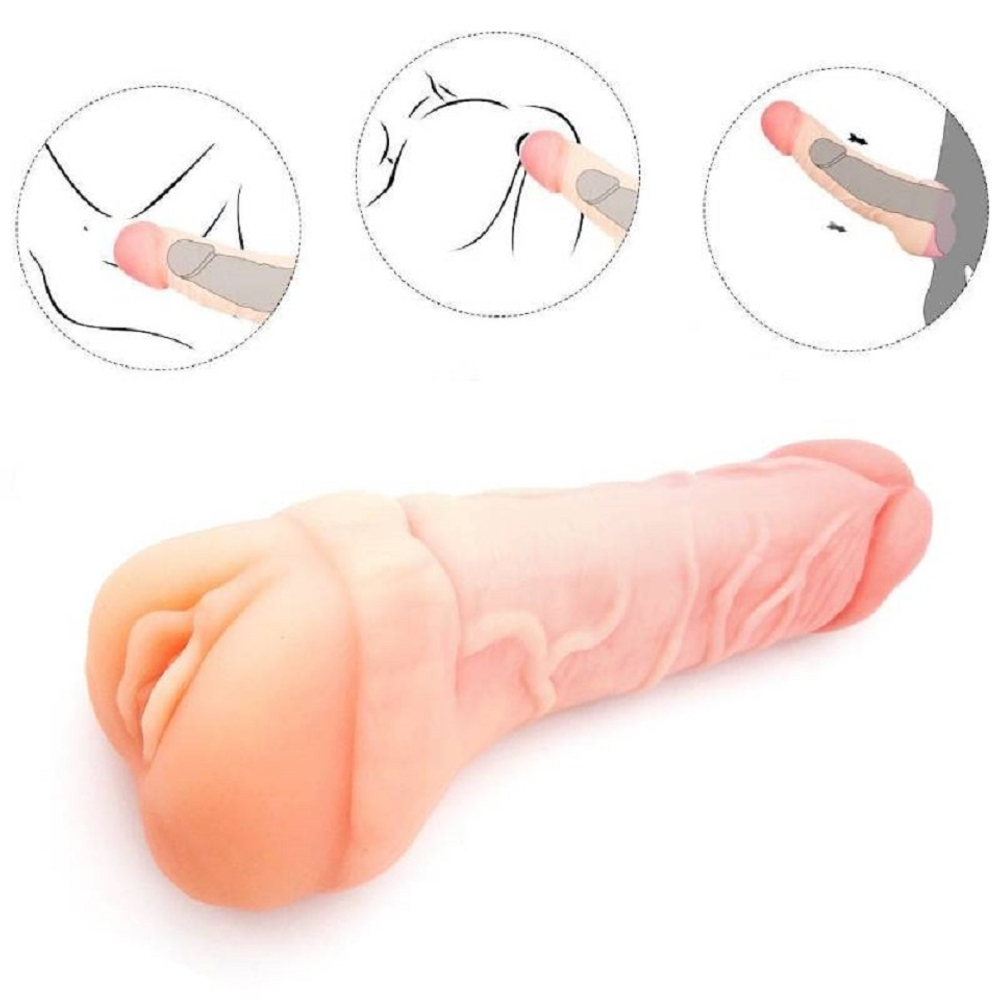 Мастурбатор вагина три в одном 22,5 см