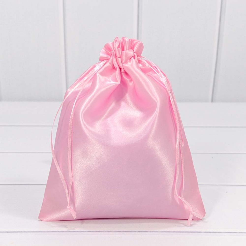 Мешочек 18х23см Атлас (Розовый)