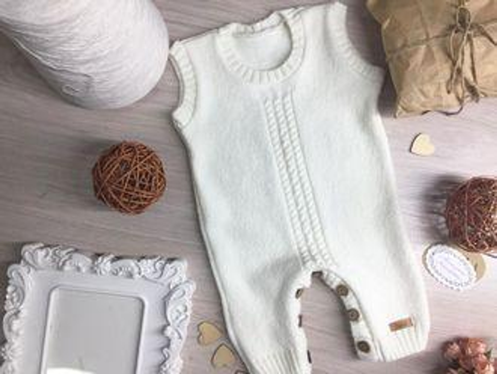 Полукомбинезон (56-62 молочный) 1903