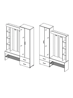 Прихожая Домино (золотой крафт)