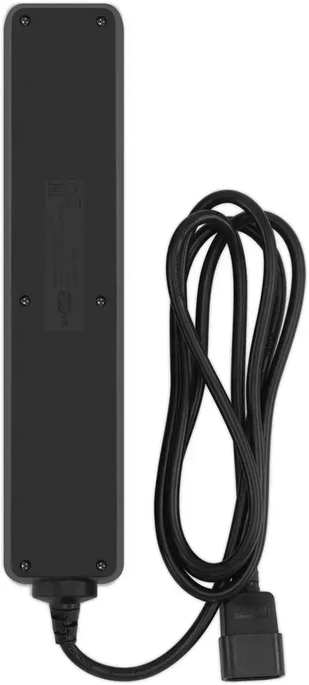 Сетевой фильтр для ИБП PC Pet AP01006-E-B 1.8м, 5 розеток, с выключателем, черный