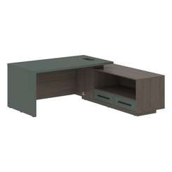 Стол руководителя с тумбой VCT 1919(R)  1900х1900х750 VELION