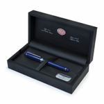 Перьевая ручка Aurora Ipsilon Deluxe Blue resin CT, перо - М, в подарочной коробке