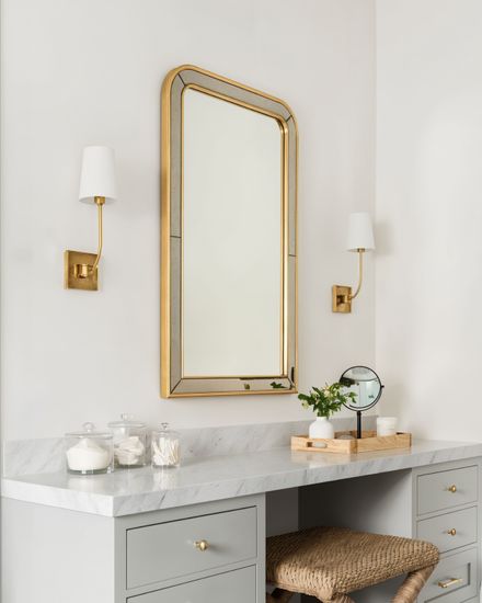 Зеркало "Гийом" gold