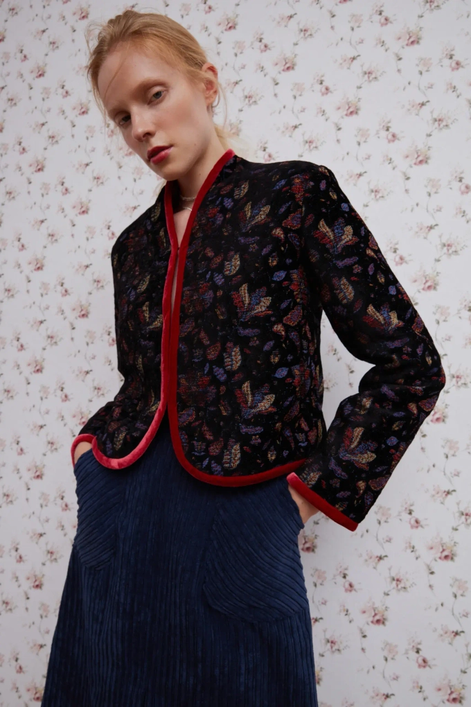 Пиджак "Брусника" , разноцветный