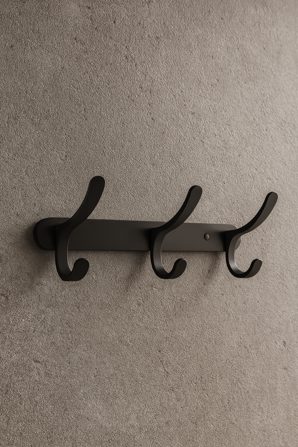 Крючок STWORKI Киркенес S45306BK матовый черный, на шурупах