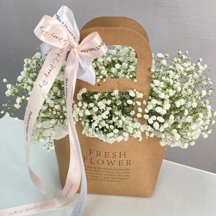 Композиция из 5 белых гипсофил