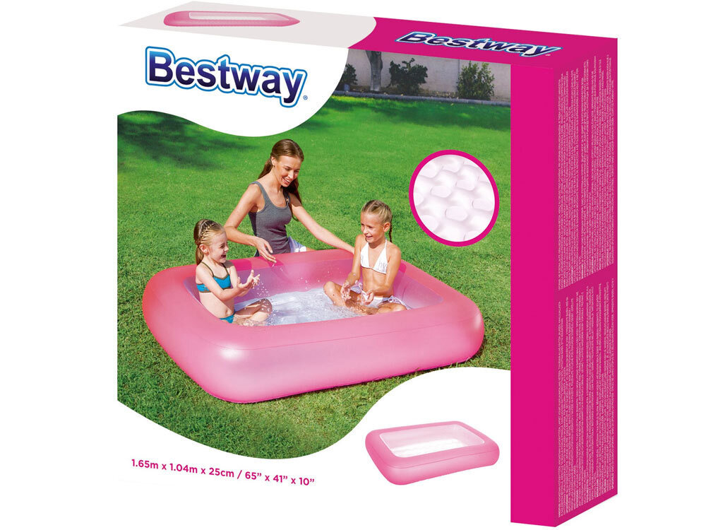 Бассейн надувной 165*104*25см прямоугольный Bestway 51115