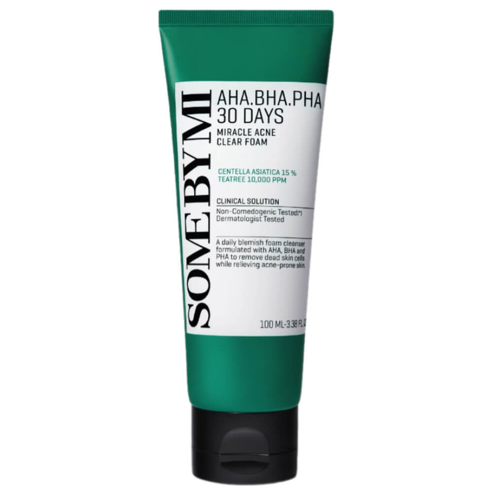 Очищающая пенка для проблемной кожи Some By Mi AHA-BHA-PHA 30 Days Miracle Acne Clear Foam