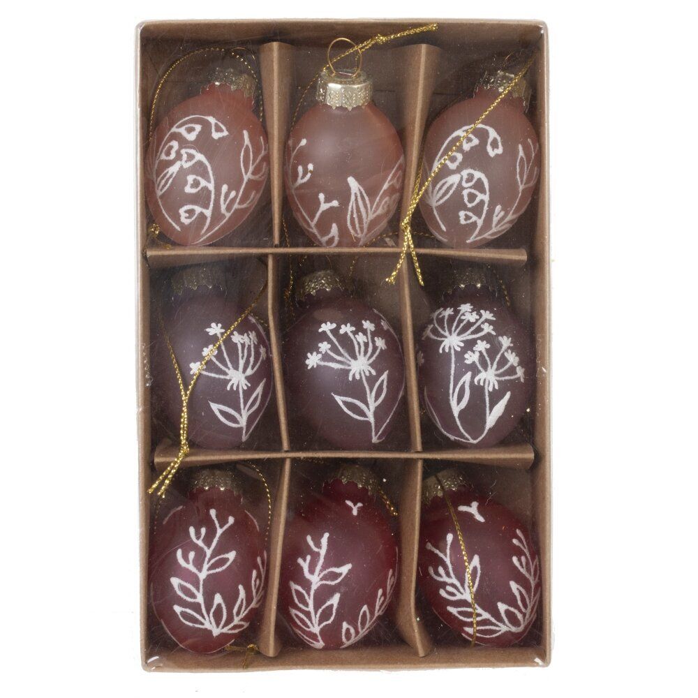 GAEM Набор из 9-ти изделий декоративных подвесных "Яйцо пасхальное" (3*5,5), L10 W16 H3,5 см