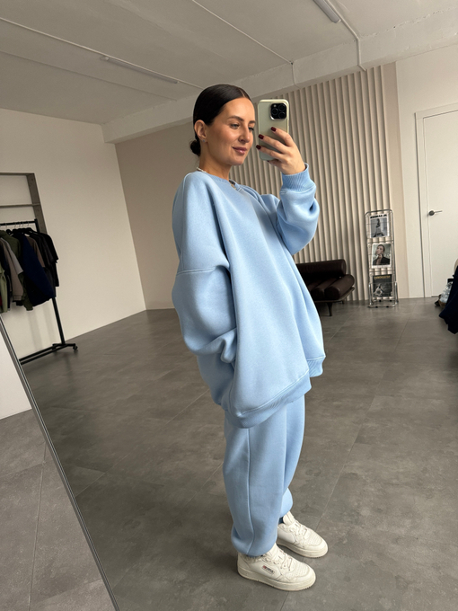 Костюм нежно-голубой утепленный