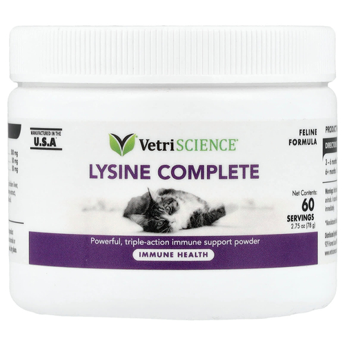 VetriScience, Lysine Complete, формула для кошек, 78 г (2,75 унции)
