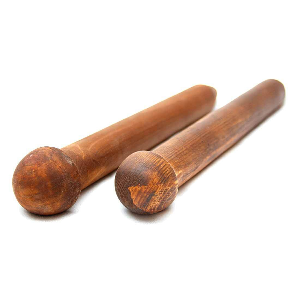 Деревянные спицы для вязания из древесины сосны 40мм/400мм. N18