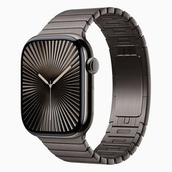 Apple Watch Series 10, 46mm, титан серого цвета, звеньевой браслет