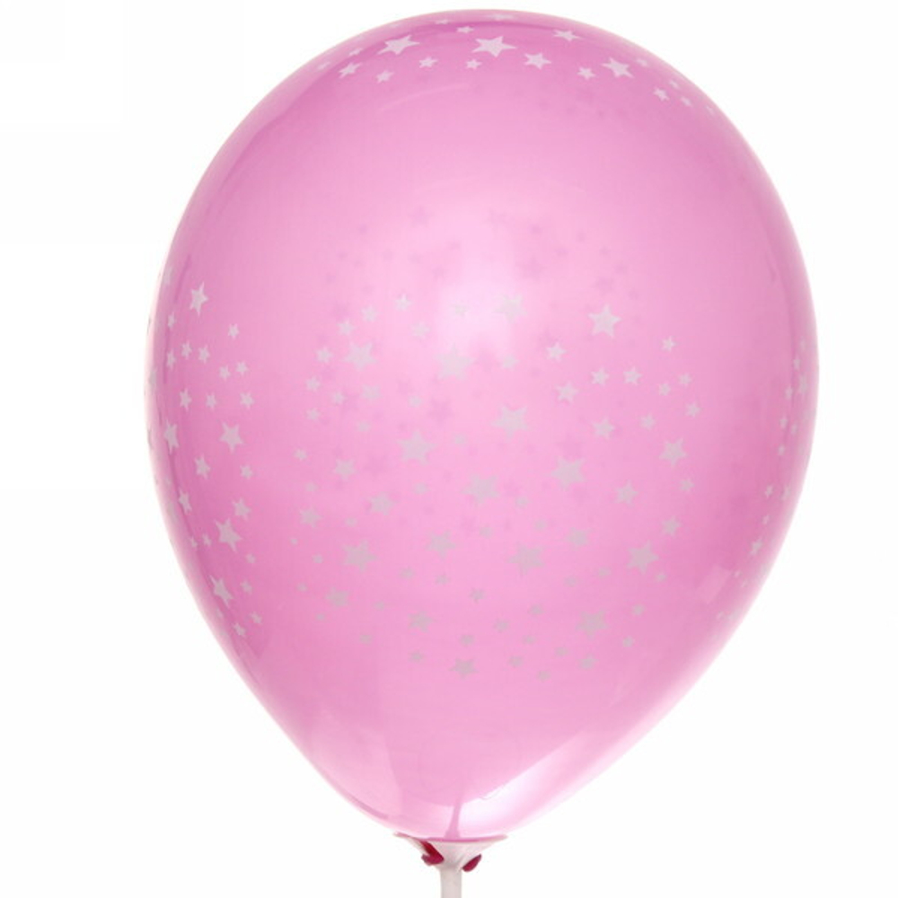 Воздушные шары 5 шт, 12»/25см «Звёздочки»