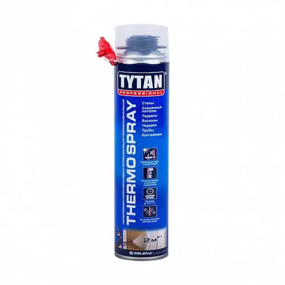 Теплоизоляция напыляемая профессиональная Tytan Professional Thermospray 870 мл.