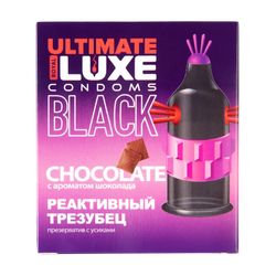Презерватив LUXE ULTIMATE Реактивный трезубец (черный, аромат Шоколада)