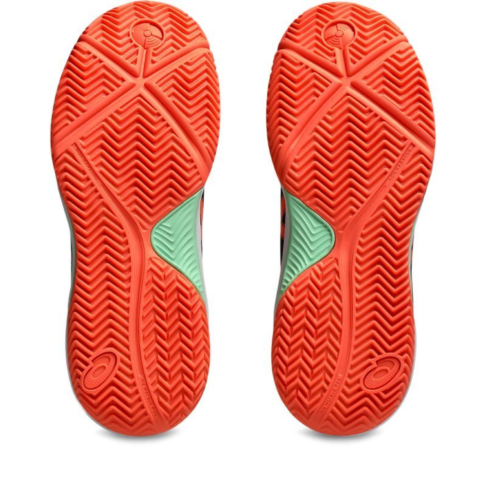 Детские кроссовки для Падел Asics Gel-Dedicate 8 Padel GS - black/vivid coral
