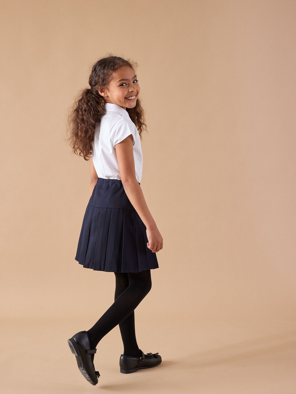 Юбка школьная для девочки Next 130-307, 2 шт., Темно-синий